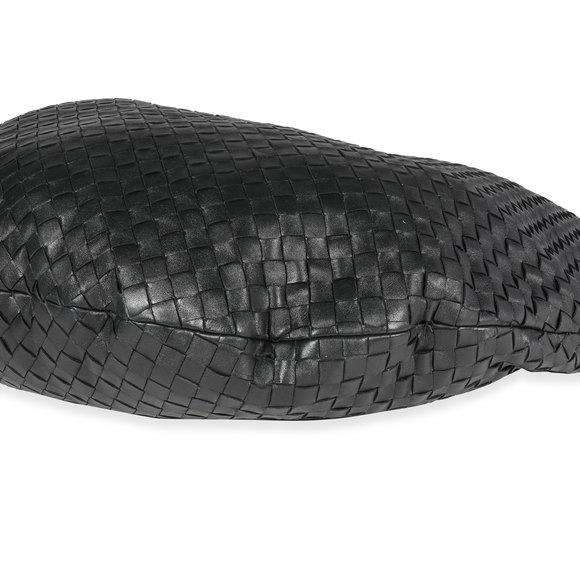 Bottega Veneta Black Intrecciato Leather Maxi Jodie Bag - Picture 7 of 7